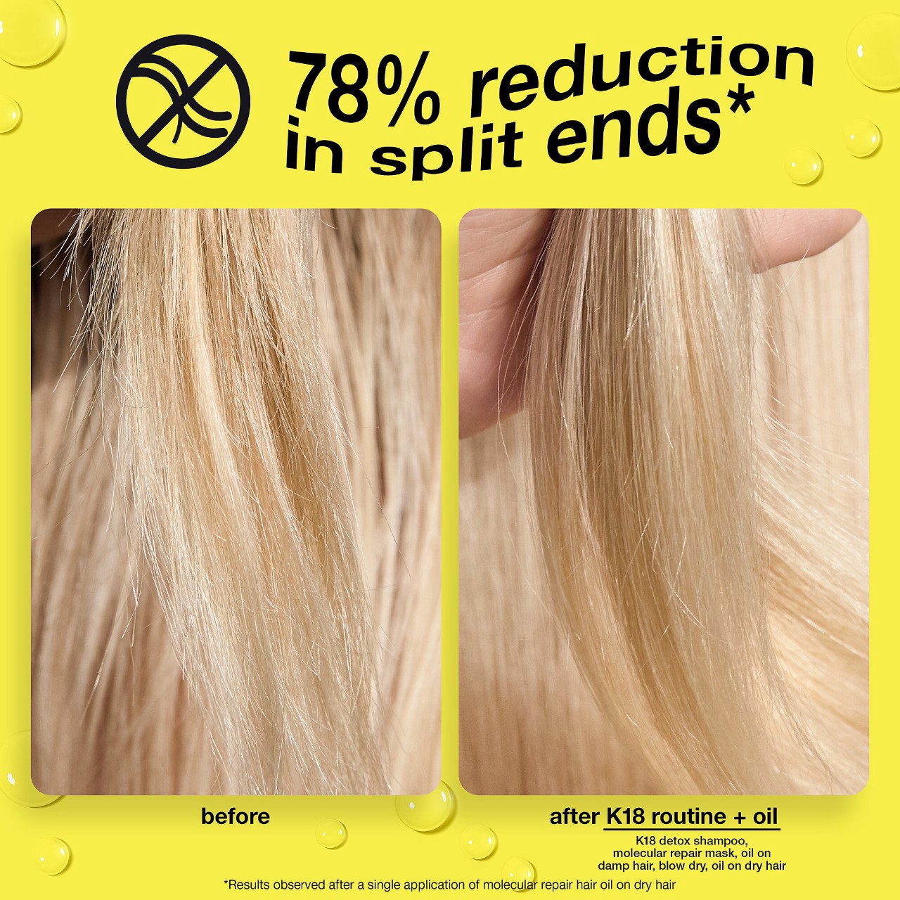 slide 10 of 10, K18 Biomimetic Hairscience Molecular Repair Hair Oil 1 oz / 30 mL,