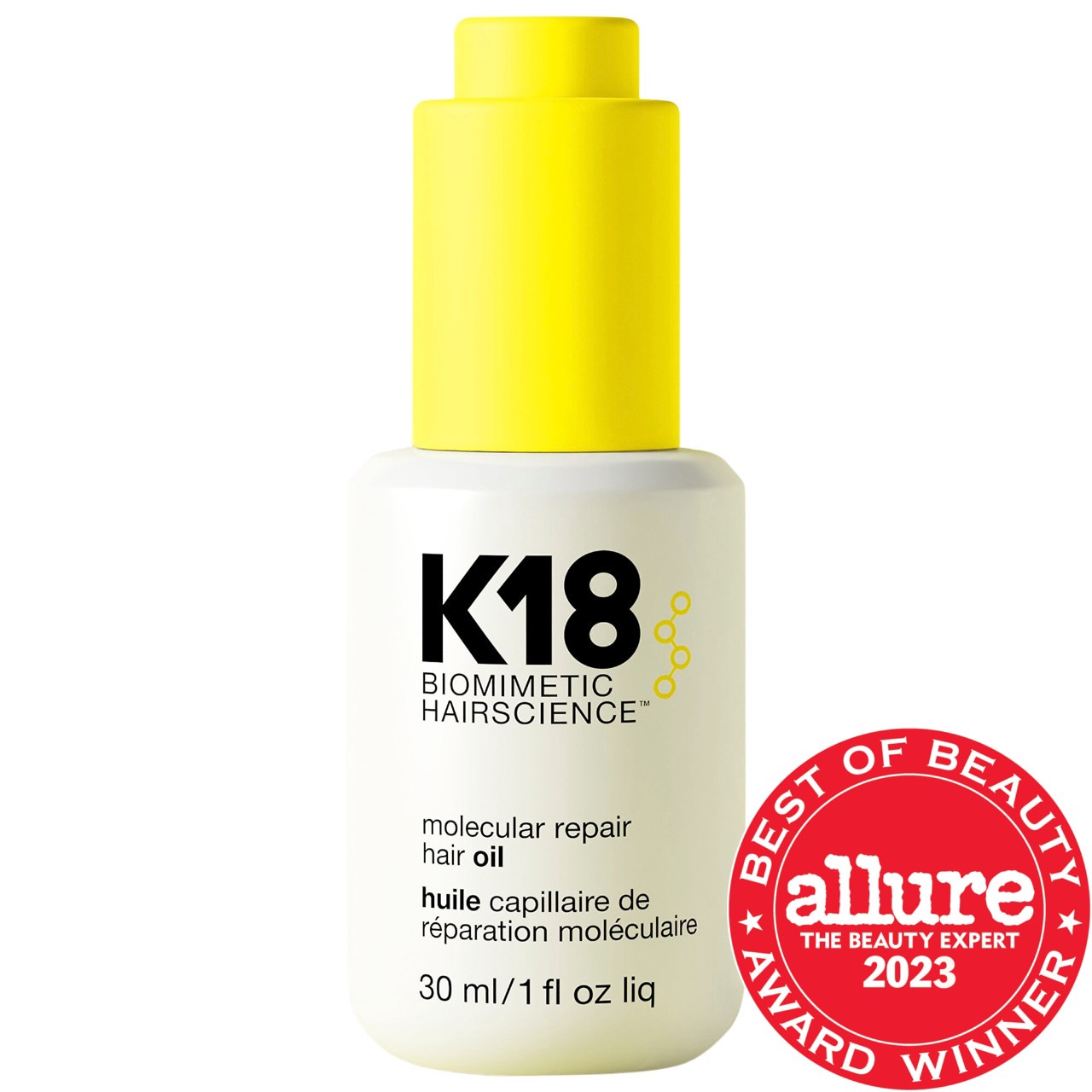 slide 1 of 10, K18 Biomimetic Hairscience Molecular Repair Hair Oil 1 oz / 30 mL,