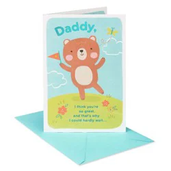 Carlton Cards Father's Day Card, Tumbling Bear