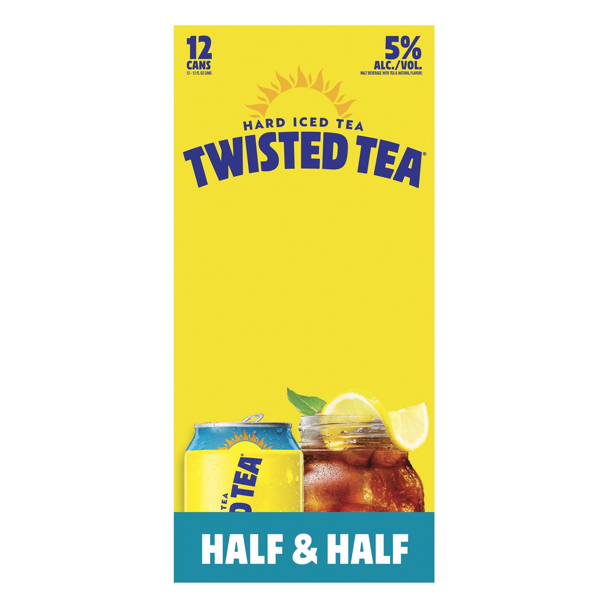 slide 8 of 8, Twisted Tea Half & Half, Hard Iced Tea (12 fl. oz. Can, 12pk.), 12 oz