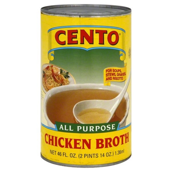 slide 1 of 1, Cento Broth - Chicken, 46 oz