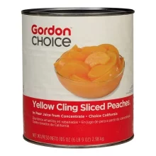 GFS Sliced Yellow Cling Peaches In Juice