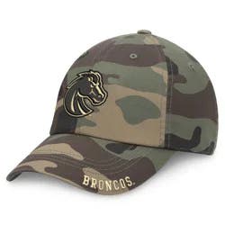 NCAA Boise State Broncos Camo Unstructured Washed Cotton Hat: Adjustable Solid Baseball Cap