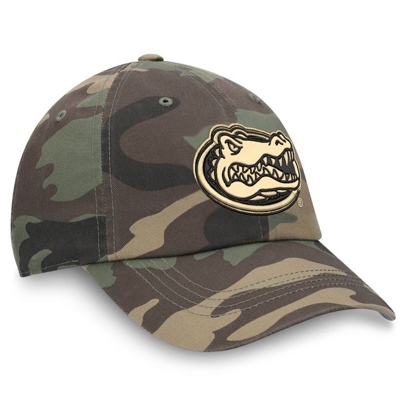 slide 3 of 4, NCAA Florida Gators Camo Unstructured Washed Cotton Hat: University of Florida Caps, 1 ct