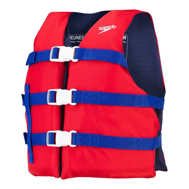slide 1 of 3, Speedo Youth Life Vest - Red, 1 ct