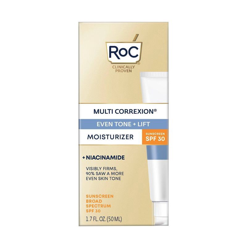 slide 4 of 8, RoC Multi Correxion Even Tone + Lift 5-in-1 Daily Moisturizer - SPF 30 - 1.7oz, 30 ct; 1.7 oz