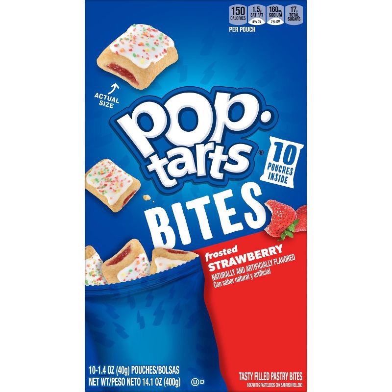 slide 5 of 8, Pop-Tarts Bites Frosted Strawberry Pastries - 10ct /14.1oz, 10 ct, 14.1 oz