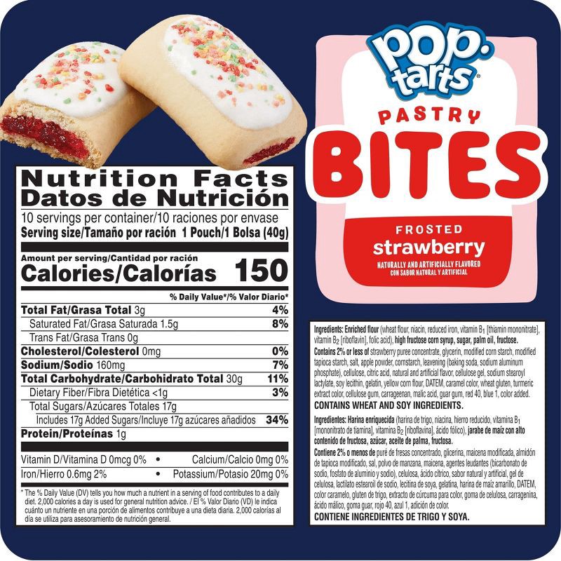 slide 7 of 10, Pop-Tarts Bites Frosted Strawberry Pastries - 10ct /14.1oz, 10 ct, 14.1 oz