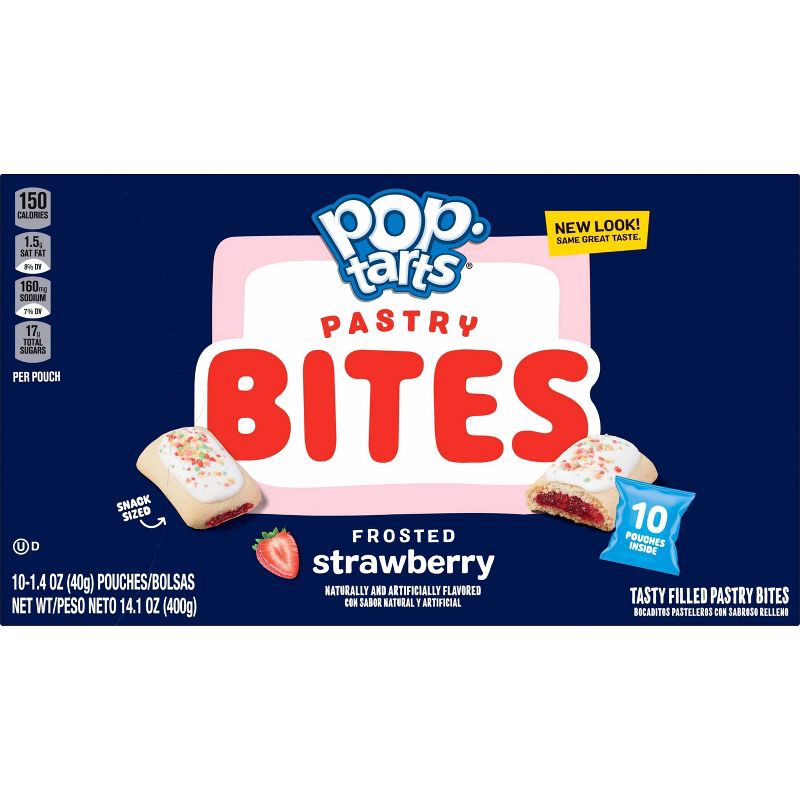 slide 9 of 10, Pop-Tarts Bites Frosted Strawberry Pastries - 10ct /14.1oz, 10 ct, 14.1 oz