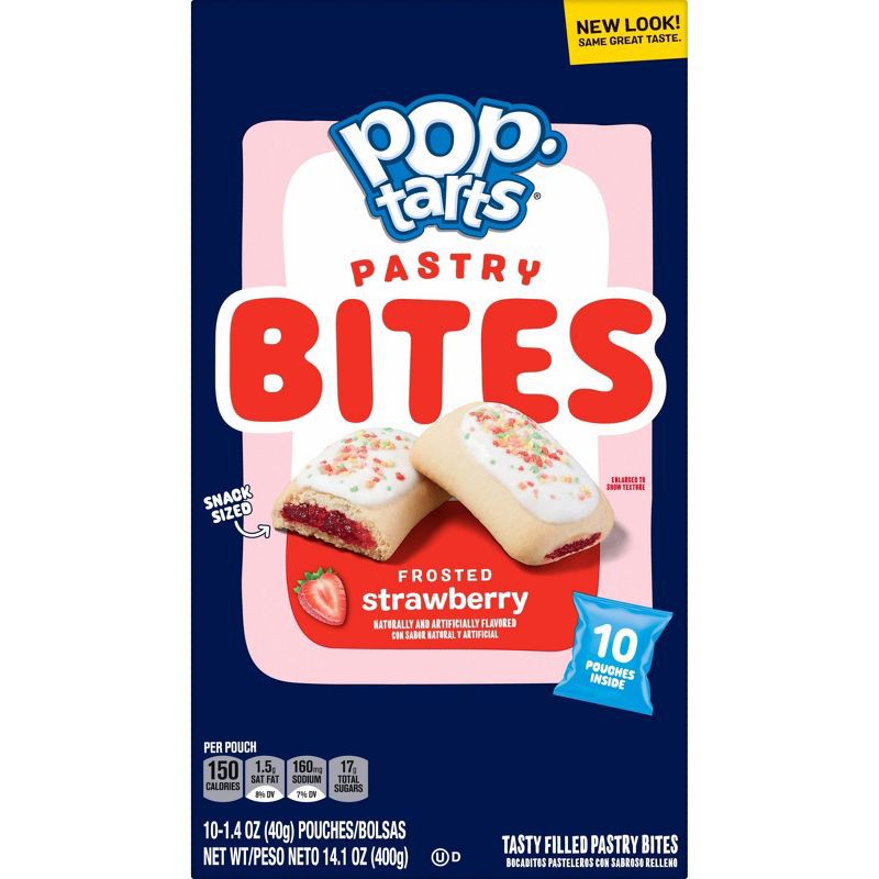 slide 10 of 10, Pop-Tarts Bites Frosted Strawberry Pastries - 10ct /14.1oz, 10 ct, 14.1 oz