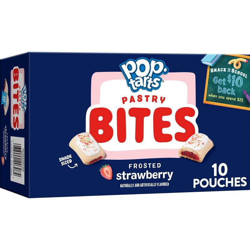 slide 1 of 10, Pop-Tarts Bites Frosted Strawberry Pastries - 10ct /14.1oz, 10 ct, 14.1 oz