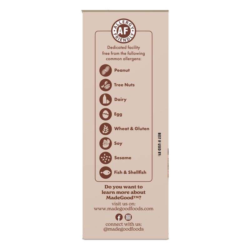 slide 5 of 6, MadeGood Organic Gluten Free Chocolate Chip Cookies Soft Baked Snack Pack - 12ct, 12 ct