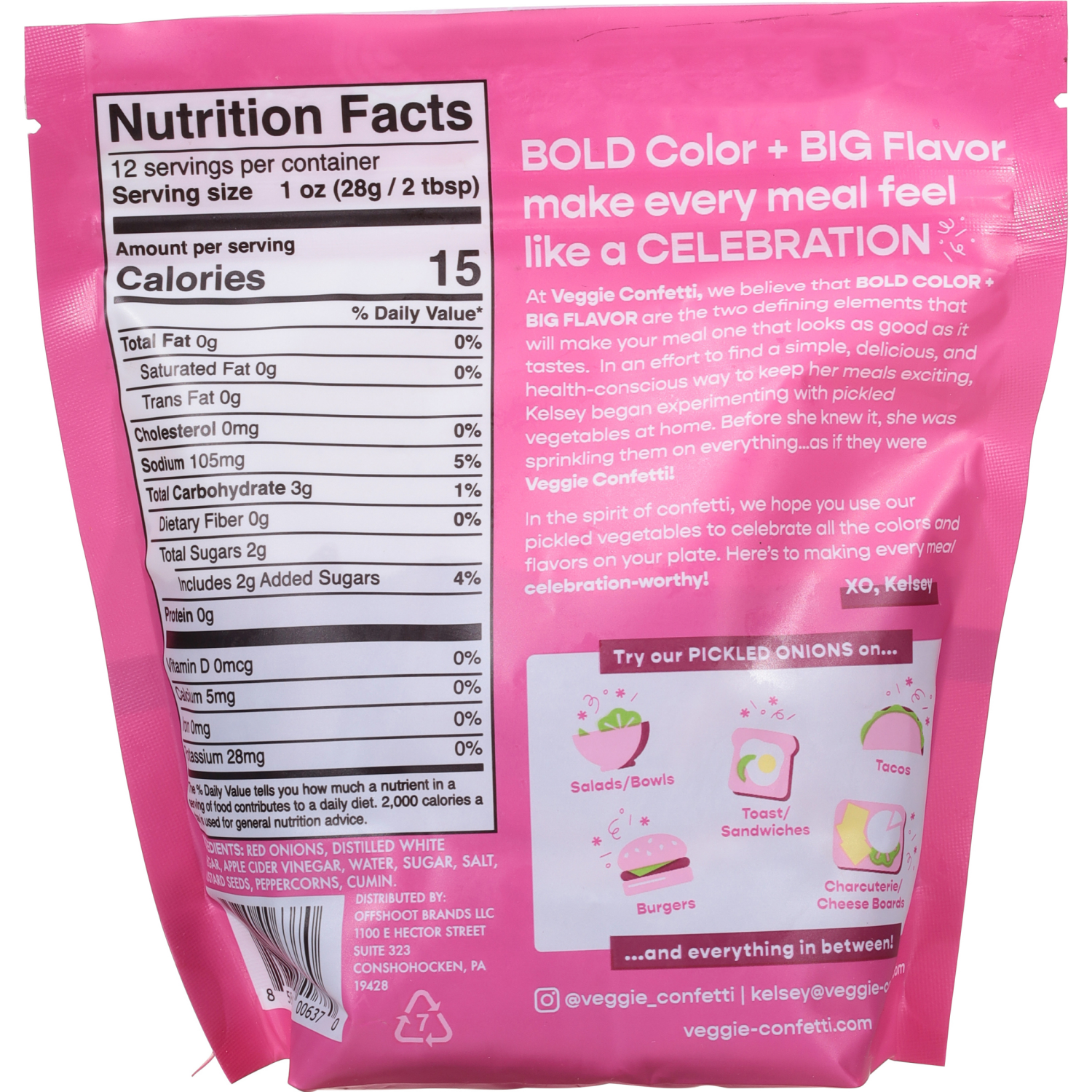 slide 2 of 2, Veggie Confetti Pickled Onions 12 oz, 12 oz