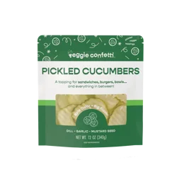 Veggie Confetti Pickled Cucumbers 12 Oz