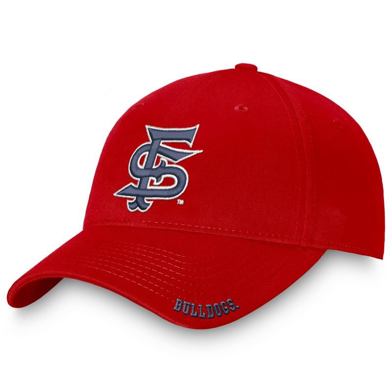 slide 1 of 2, NCAA Fresno State Bulldogs Captain Unstructured Washed Cotton Hat: Adjustable Solid Baseball Cap, 1 ct