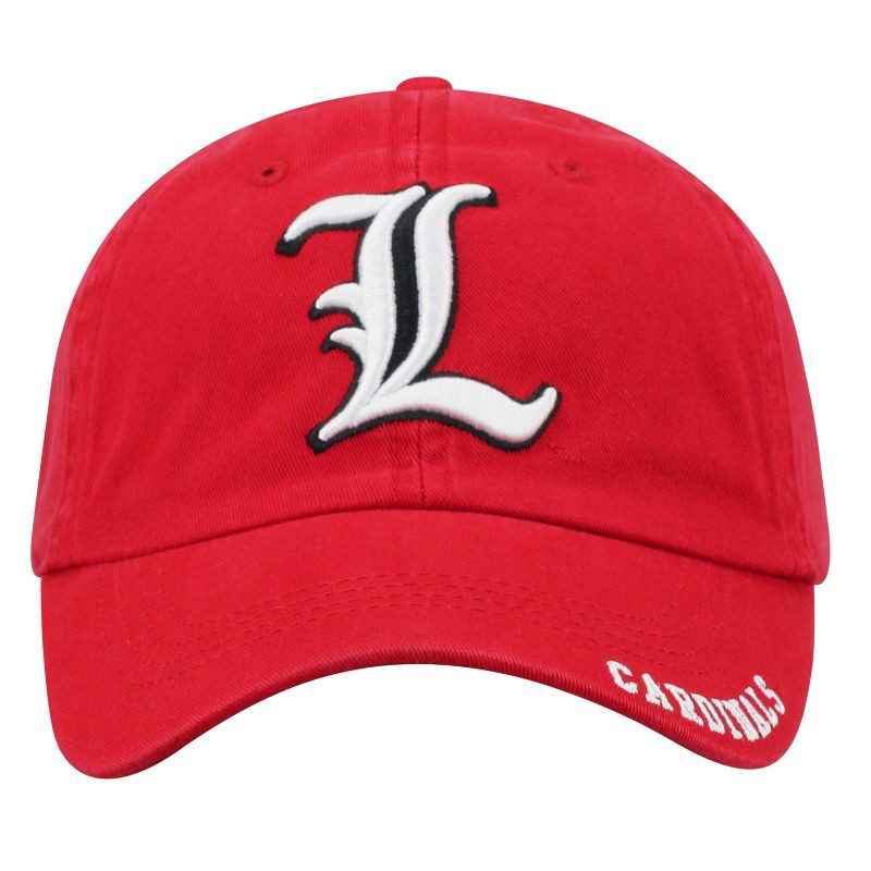 slide 3 of 4, NCAA Louisville Cardinals Captain Unstructured Washed Cotton Hat: Adjustable Solid Design, 1 ct
