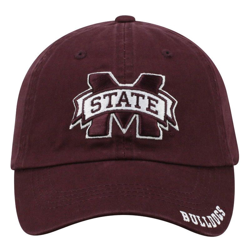 slide 3 of 4, NCAA Mississippi State Bulldogs Unstructured Washed Cotton Hat: Adjustable Solid Baseball Cap, 1 ct