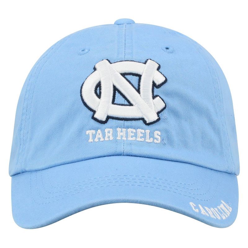 slide 3 of 4, NCAA North Carolina Tar Heels Captain Unstructured Washed Cotton Hat: Adjustable Solid Cap, 1 ct
