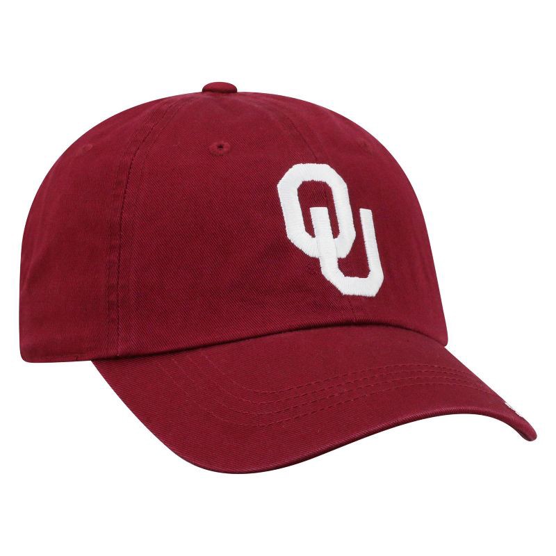 slide 2 of 4, NCAA Oklahoma Sooners Captain Unstructured Washed Cotton Hat: Adjustable Solid Baseball Cap, 1 ct
