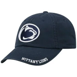 NCAA Penn State Nittany Lions Unstructured Washed Cotton Hat: Adjustable Solid Baseball Cap