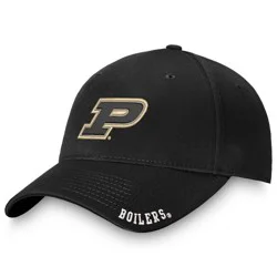 NCAA Purdue Boilermakers Unstructured Washed Cotton Hat: Adjustable Solid Baseball Cap