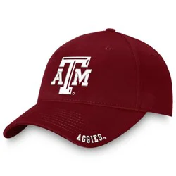 NCAA Texas A&M Aggies Unstructured Washed Cotton Hat: Adjustable Baseball Cap