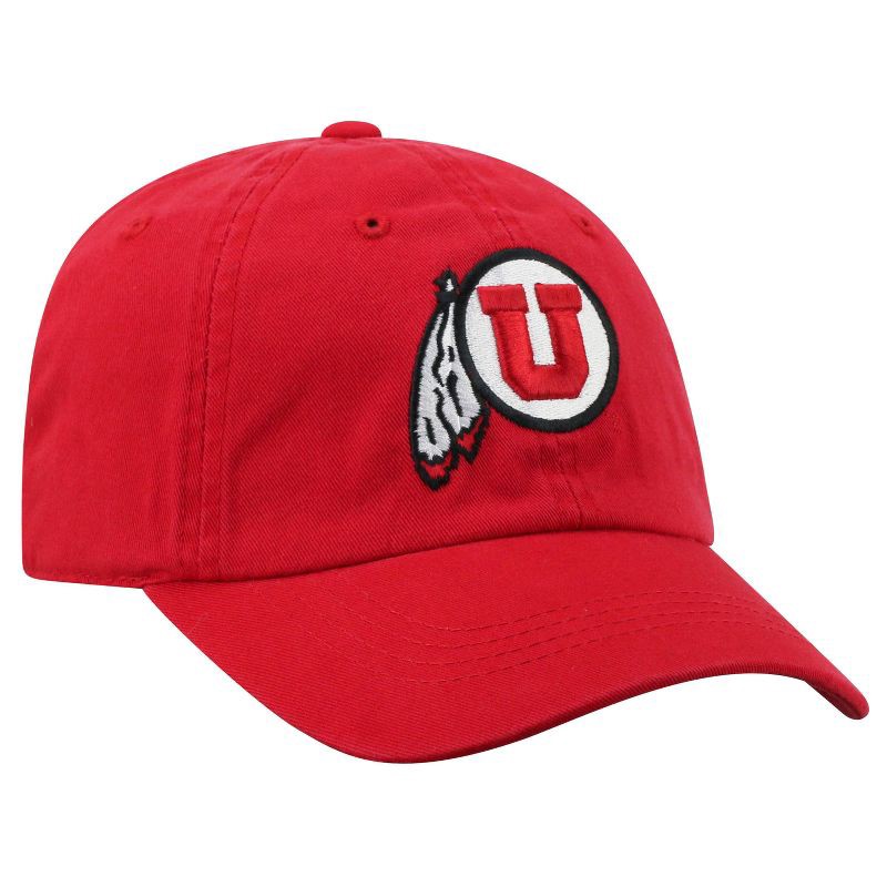 slide 2 of 4, NCAA Utah Utes Captain Unstructured Washed Cotton Hat: Solid Pattern, Adjustable Pull-On, One Size Fits Most, 1 ct