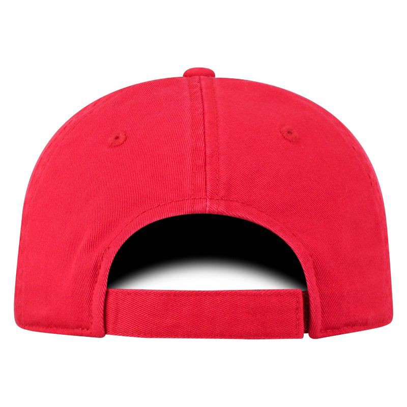 slide 4 of 4, NCAA Wisconsin Badgers Captain Unstructured Washed Cotton Hat: Adjustable Solid Baseball Cap, 1 ct