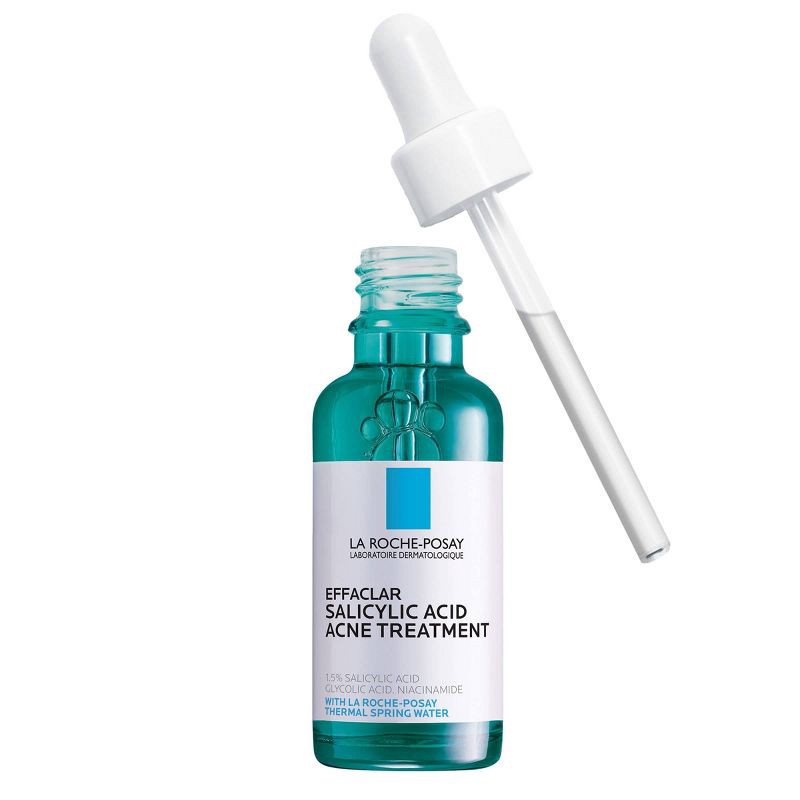slide 1 of 9, La Roche Posay Acne Treatment Salicylic Acid Face Serum - 1oz: Contains Glycolic Acid, Unscented, Acne-Prone, 1 oz