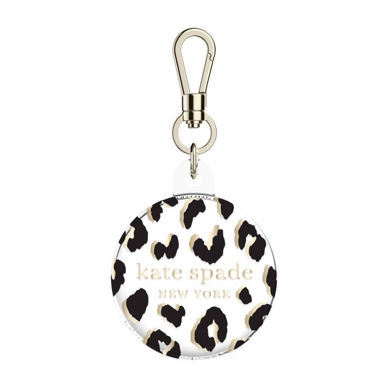 slide 2 of 5, Kate Spade New York Protective AirTag Case - City Leopard Black/Gold, 1 ct