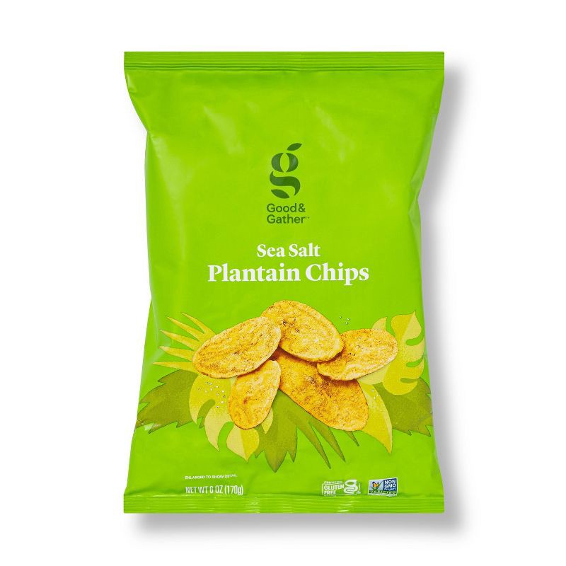 slide 1 of 3, Plantain Chips Sea Salt - 6oz - Good & Gather™, 6 oz