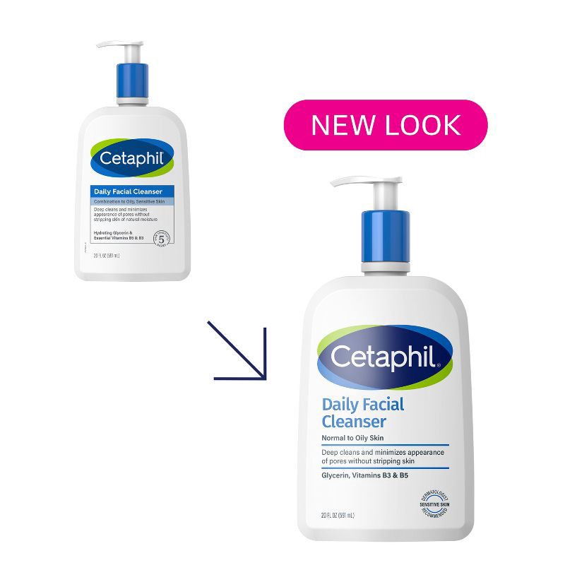 slide 3 of 8, Cetaphil Daily Facial Cleanser - 20 fl oz, 20 fl oz