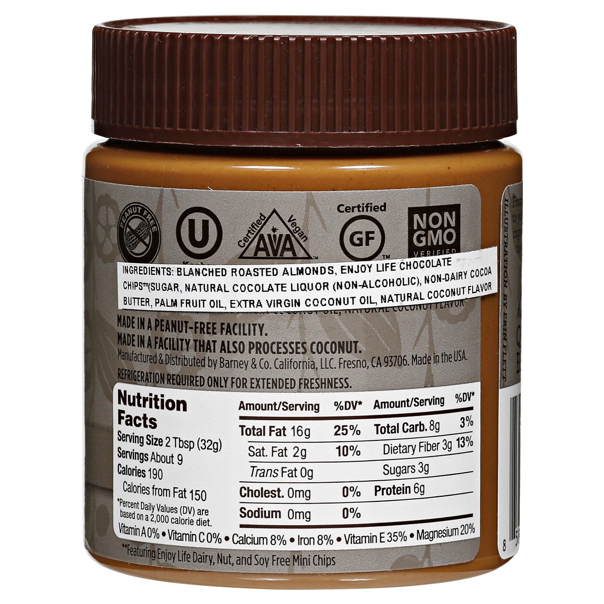 slide 4 of 4, Barney Butter Cocoa + Coconut Almond Butter, 10 oz