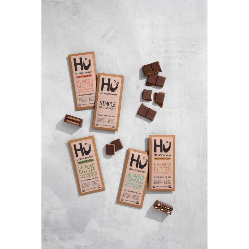 slide 3 of 3, Hu Kitchen Hu Hazelnut Butter + Hazelnut Crunch Milk Chocolate Candy - 2.1oz, 2.1 oz
