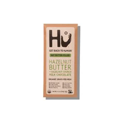 Hu Kitchen Hu Hazelnut Butter + Hazelnut Crunch Milk Chocolate Candy - 2.1oz