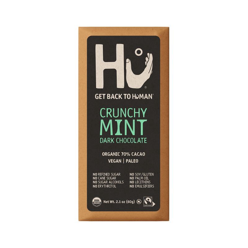 slide 1 of 10, Hu Kitchen Hu Crunchy Mint Dark Chocolate Candy - 2.1oz, 2.1 oz