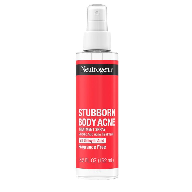 slide 1 of 7, Neutrogena Stubborn Body Acne Treatment Spray with Salicylic Acid - 5.5 oz, 5.5 oz