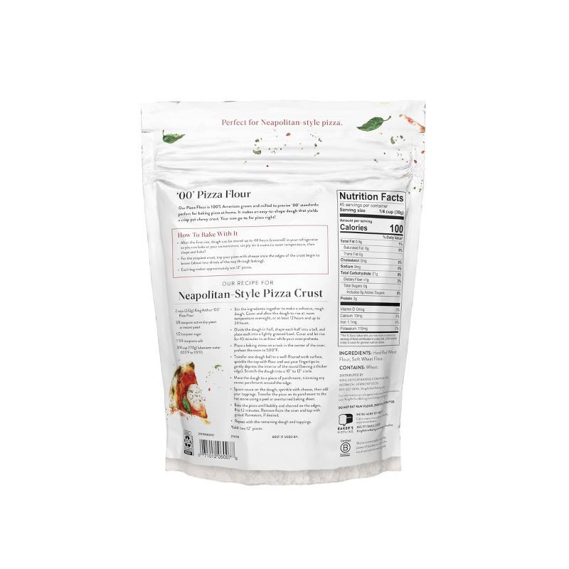 slide 2 of 6, King Arthur '00' Pizza Flour - 48oz, 48 oz