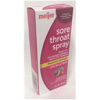 slide 3 of 13, Meijer Maximum Strength Sore Throat Spray Wild Berry Flavor, 1 oz