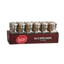 TableCraft Glass Salt & Pepper Shakers