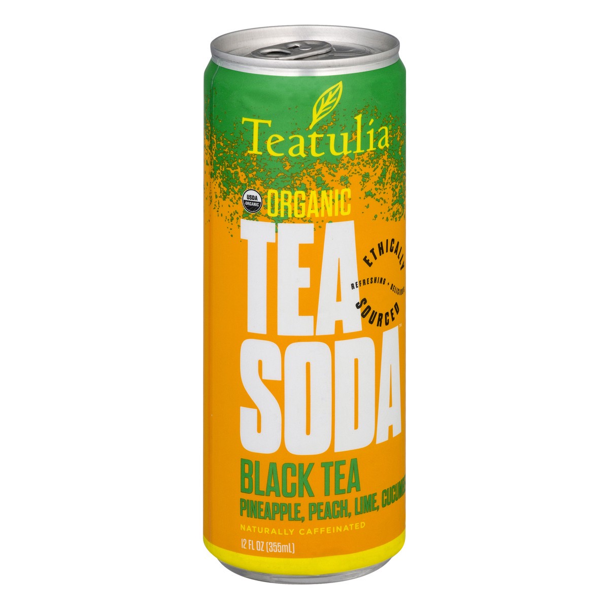 slide 8 of 12, Teatulia Organic Black Tea Soda 12 oz, 12 oz