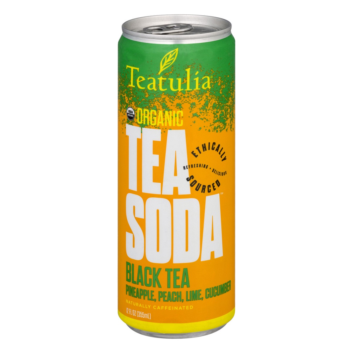 slide 9 of 12, Teatulia Organic Black Tea Soda 12 oz, 12 oz