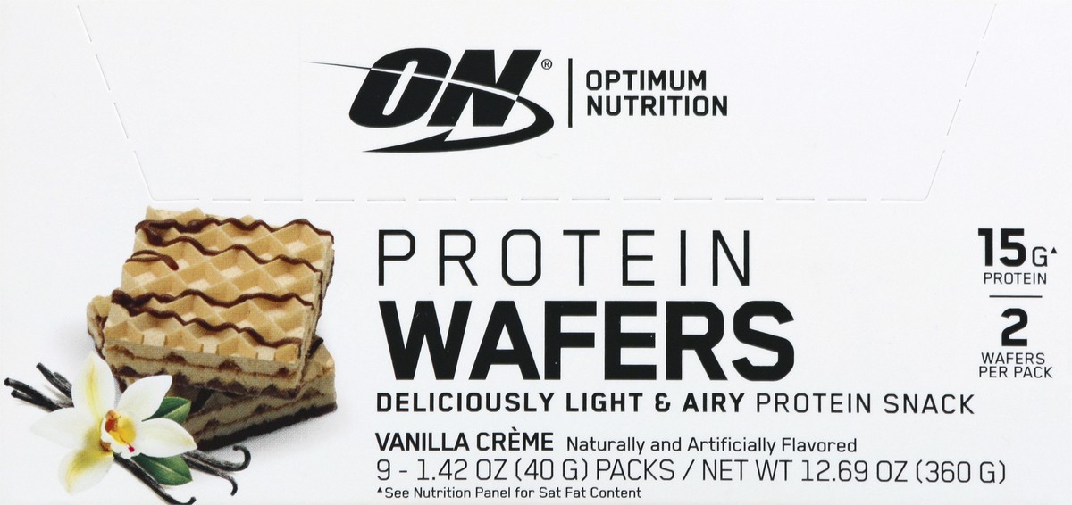 slide 12 of 13, Optimum Nutrition ON Protein Wafers 9 ea, 9 ct