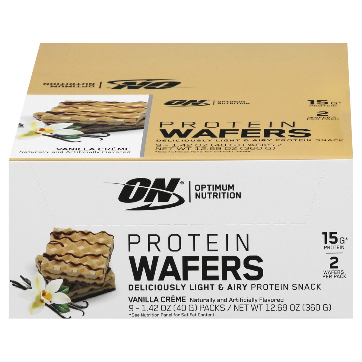 slide 1 of 13, Optimum Nutrition ON Protein Wafers 9 ea, 9 ct