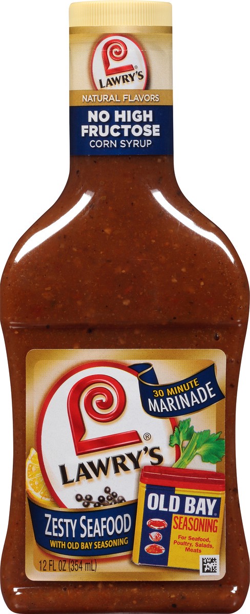 slide 9 of 10, Lawry's Zesty Seafood Marinade With Old Bay, 12 fl oz