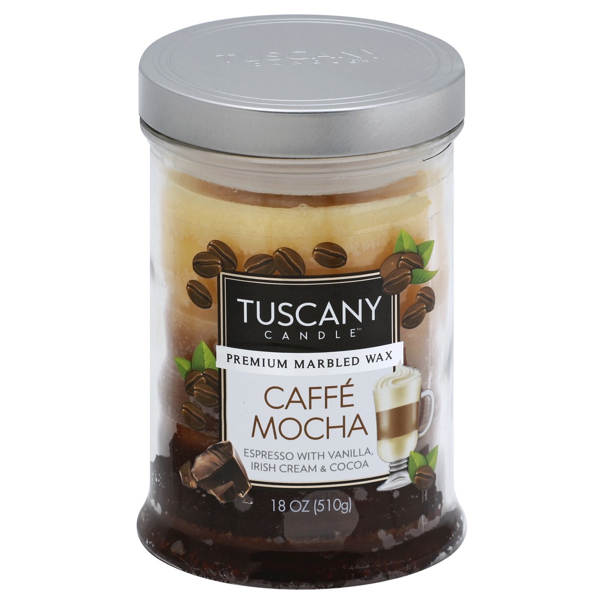 slide 4 of 8, Tuscany Candle Cafe Mocha Triple Pour Glass Jar Candle, 1 ct