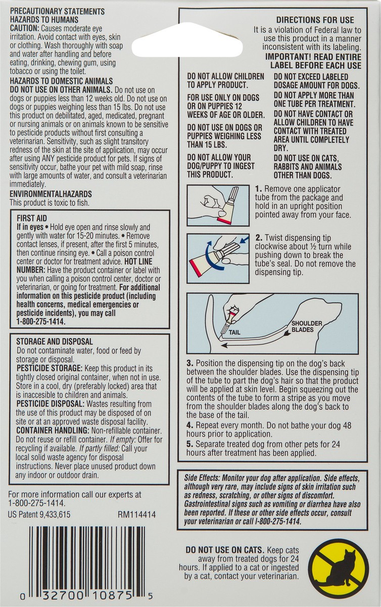 slide 2 of 5, Hartz UltraGuard Pro Flea & Tick Drops For Dogs And Puppies 15-30lbs, 3 Month Supply, 3 ct