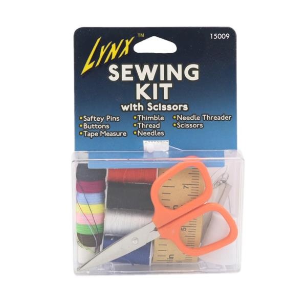 slide 1 of 1, Tend Lynx Mini Travel Sewing Kit With Scissors Item, 1 ct