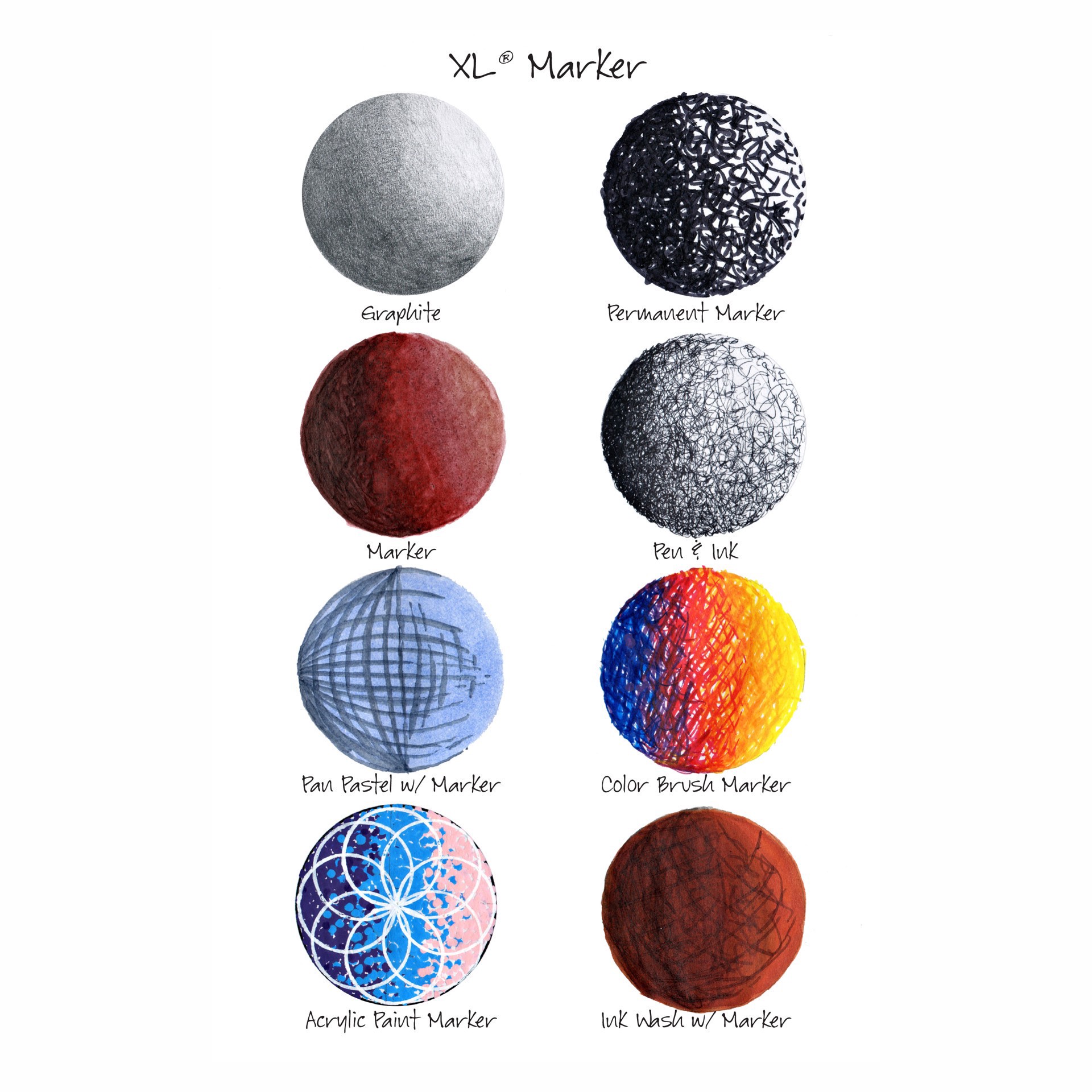 slide 4 of 4, Canson Xl Marker Pad, Bright White, 9 in x 12 in