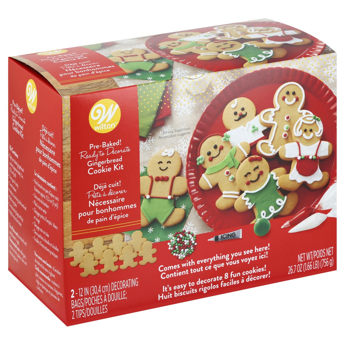 slide 5 of 5, Wilton Ready-To-Decorate Gingerbread Cookie Decorating Kit, 1 ct